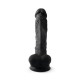 Фалоімітатор SilexD Vetus Black (MODEL 1 size 8in), двошаровий, силікон + Silexpan, діаметр 4,2см