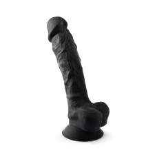Фалоімітатор SilexD Vetus Black (MODEL 1 size 8in), двошаровий, силікон + Silexpan, діаметр 4,2см