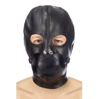 Капюшон з кляпом для БДСМ Fetish Tentation BDSM hood in leatherette with removable gag