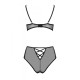 Еротичний комплект з малюнком Passion LOVELIA BIKINI XXL/XXXL, black
