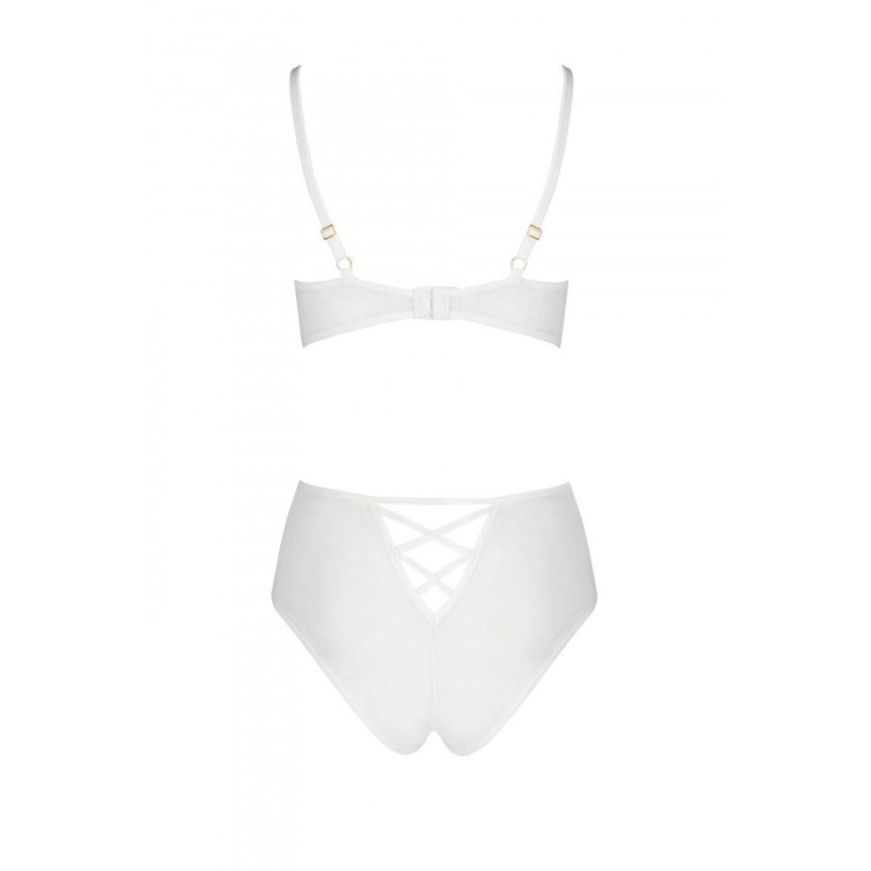 Еротичний комплект з малюнком Passion LOVELIA BIKINI S/M, white