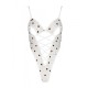 Эротическое боди с рисунком Passion LOVELIA BODY L/XL, white
