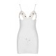 Сорочка с вырезами на груди, стринги Passion LOVELIA CHEMISE XXL/XXXL, white