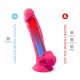 Фалоімітатор SilexD Tomas Pink (MODEL 1 size 9in), двошаровий, силікон + Silexpan, діаметр 4,9см