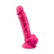 Фалоімітатор SilexD Tomas Pink (MODEL 1 size 9in), двошаровий, силікон + Silexpan, діаметр 4,9см