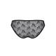 Трусики-сліпи з мереживною сіточкою Passion DINA THONG S/M, black