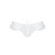 Трусики в горошок, з рюшами та шнурівкою Passion FATIN THONG S/M, white
