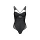 Боди из эко-кожи и кружева Passion LOONA BODY XXL/XXXL, black