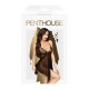 Бебі-дол з ажурним бралетом та високим розрізом Penthouse - Sweet Beast Black M/L