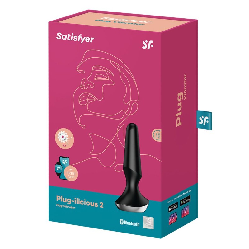 Анальна смарт-вібропробка Satisfyer Plug-ilicious 2 Black