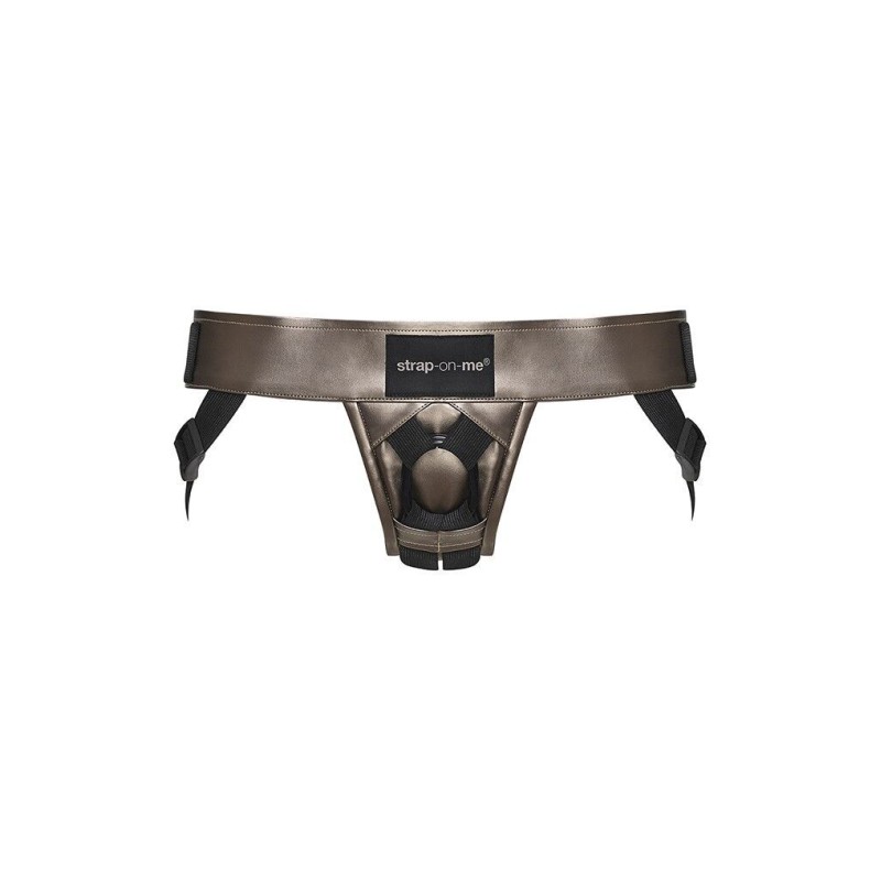 Трусы для страпона Strap-On-Me Leatherette HARNESS CURIOUS (мятая упаковка!!!)