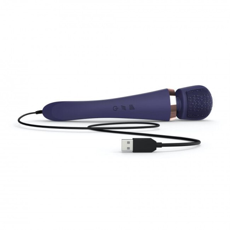 Вібромасажер з силіконовою щіточкою Love to Love Brush Crush – Midnight Indigo