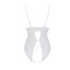 Боди с ажурным декором и открытым шагом Passion URSULA BODY XXL/XXXL, white
