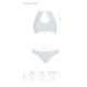 Комплект: бра, трусики с ажурным декором и открытым шагом URSULA SET L/XL, white