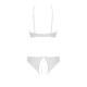 Комплект: бра, трусики с ажурным декором и открытым шагом URSULA SET L/XL, white