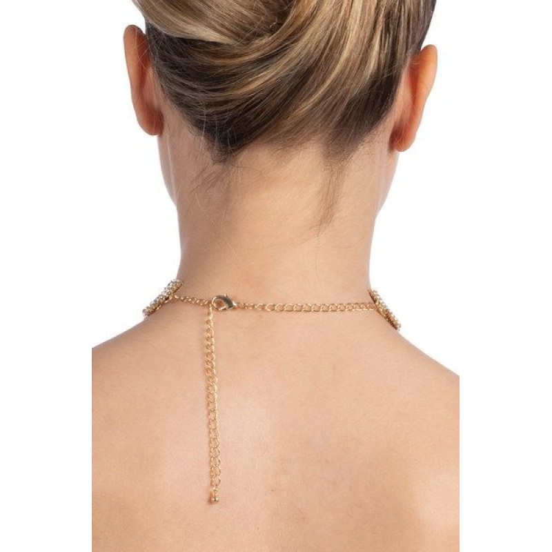 Кольє зі стразами Bijoux Pour Toi - Emma Gold