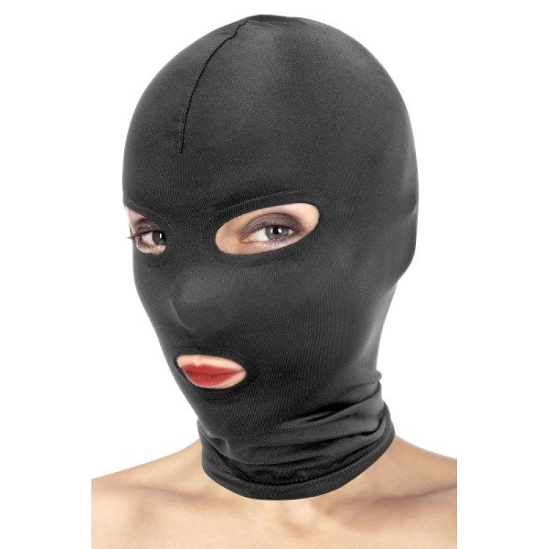 Капюшон для БДСМ з відкритими очима та ротом Fetish Tentation