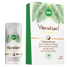 Рідкий вібратор Intt Vibration Coconut Vegan (15 мл),  дуже смачний, діє до 30 хвилин