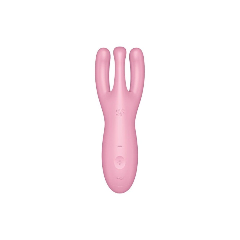Кліторальний смарт-вібратор Satisfyer Threesome 4 Pink з трьома пальчиками