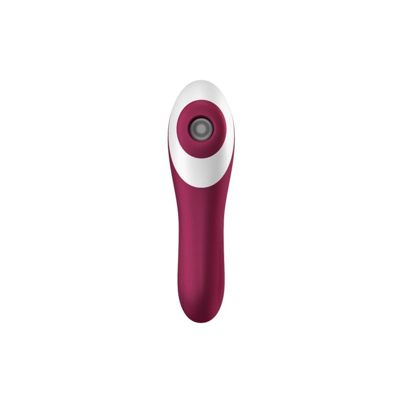Вакуумний стимулятор із вібрацією Satisfyer Dual Crush Wine Red