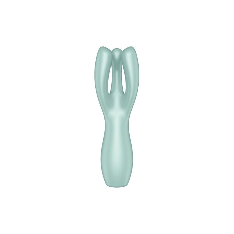 Кліторальний вібратор Satisfyer Threesome 3 Mint з трьома пальчиками