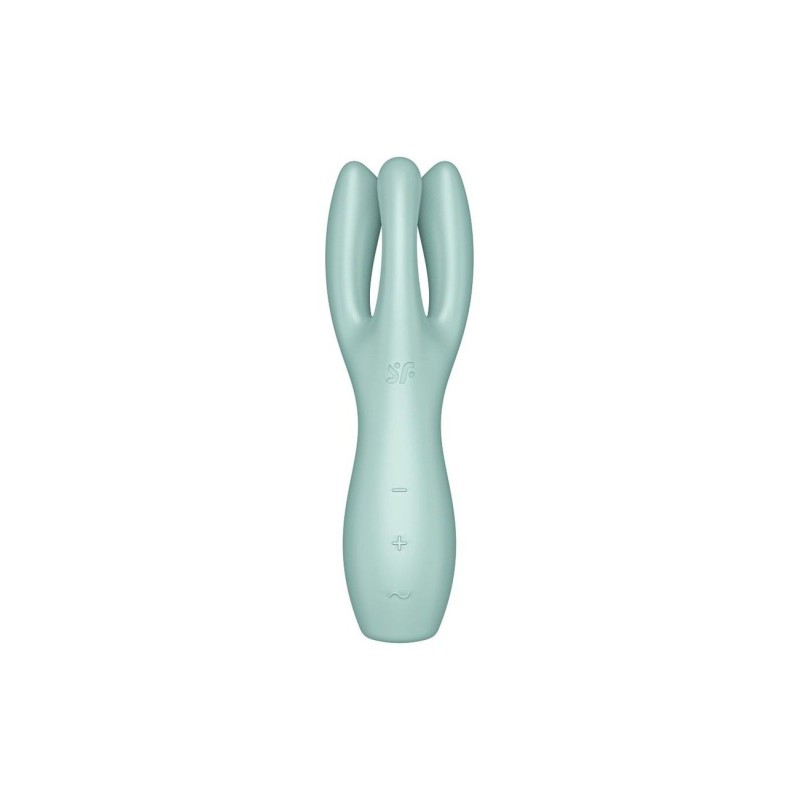 Кліторальний вібратор Satisfyer Threesome 3 Mint з трьома пальчиками
