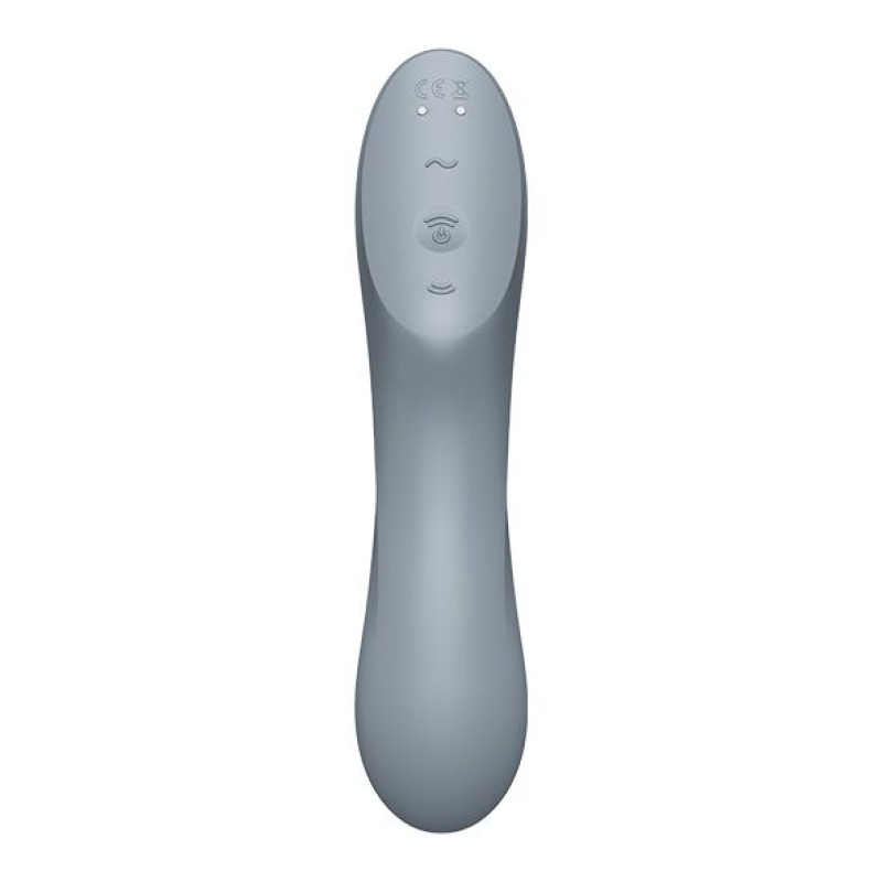 Вакуумний стимулятор з вібрацією Satisfyer Curvy Trinity 3 BlueGrey
