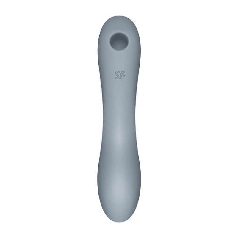 Вакуумний стимулятор з вібрацією Satisfyer Curvy Trinity 3 BlueGrey