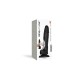 Реалістичний фалоімітатор Strap-On-Me Sliding Realistic Skin Dildo Black M, ефект рухливої шкіри