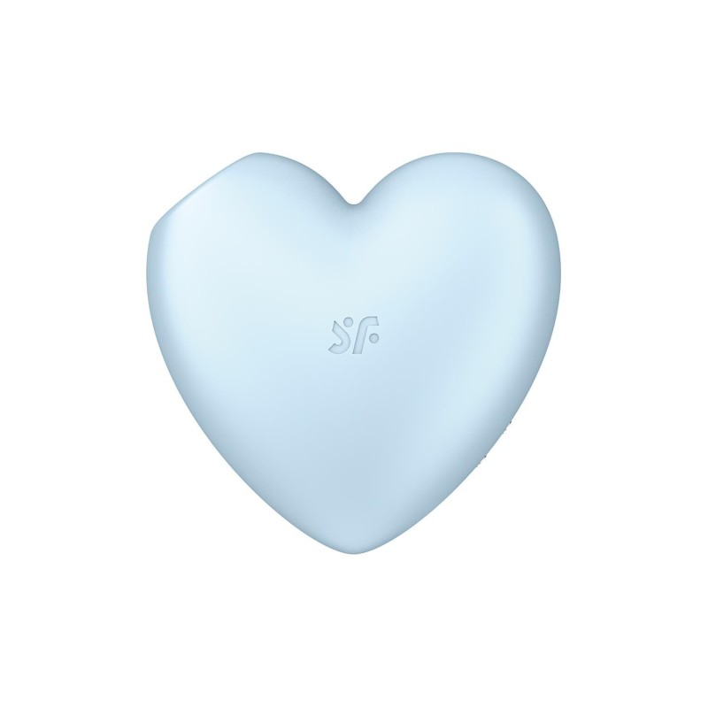 Вакуумний стимулятор-серце з вібрацією Satisfyer Cutie Heart Blue