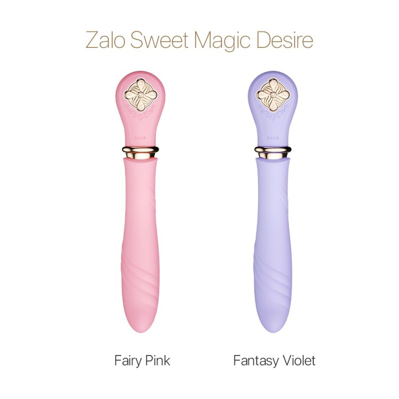 Пульсатор із підігрівом Zalo Sweet Magic - Desire Fantasy Violet, турбо режим