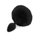 Силиконовая анальная пробка М Art of Sex - Silicone Butt plug Rabbit Tail Black, диаметр 3,5 см