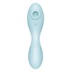 Вакуумний смарт-стимулятор із вібрацією Satisfyer Curvy Trinity 5 (Blue), керування зі смартфона