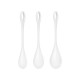 Набір йоні намистин Satisfyer Yoni Power 1 White, діаметр 2-2,5-3см, вага 22-46-74гр