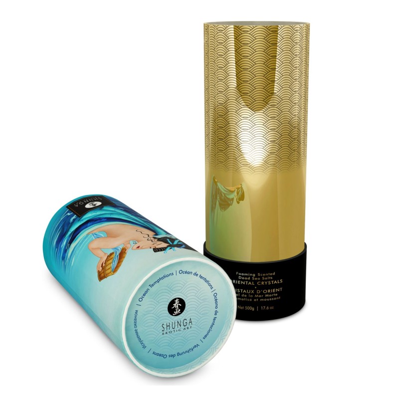 Пінлива сіль для ванни Shunga Dead Sea salt Oriental Crystals — Ocean Temptations (500 г)