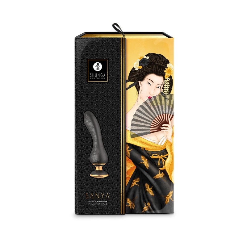 Вібратор для точки G Shunga Sanya Black, гнучкий стовбур