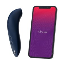 Вакуумний смарт-стимулятор для пар We-Vibe Melt Midnight Blue, зручно поєднувати з проникним сексом
