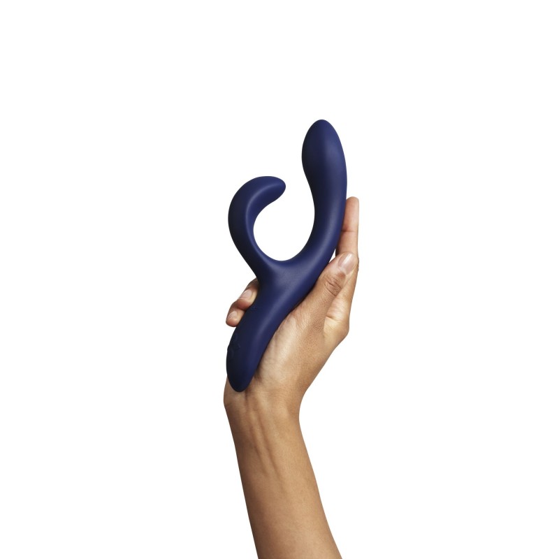 Смарт вібратор-кролик We-Vibe Nova Midnight Blue, ергономічний, регульований кут нахилу стовбура