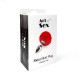 Металлическая анальная пробка М Art of Sex - Metal Butt plug Rabbit Tail Black, диаметр 3,4 см