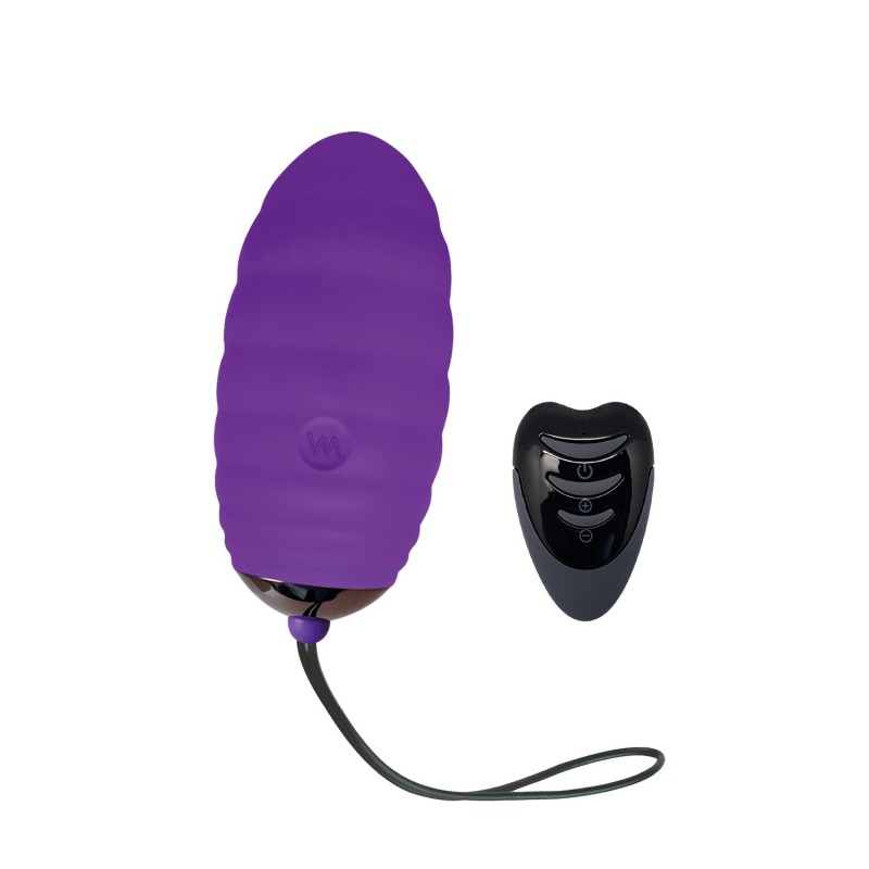 Віброяйце Adrien Lastic Ocean Breeze 2.0 Purple, пульт ДК, дуже потужний мотор, 10 віброрежимів