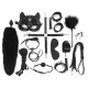 Набор BDSM Art of Sex – Maxi BDSM Set Leather, 13 предметов, черный, натуральная кожа