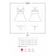 Еротичний мереживний комплект із сіточкою Obsessive 838-BAB-1babydoll & thong black S/M