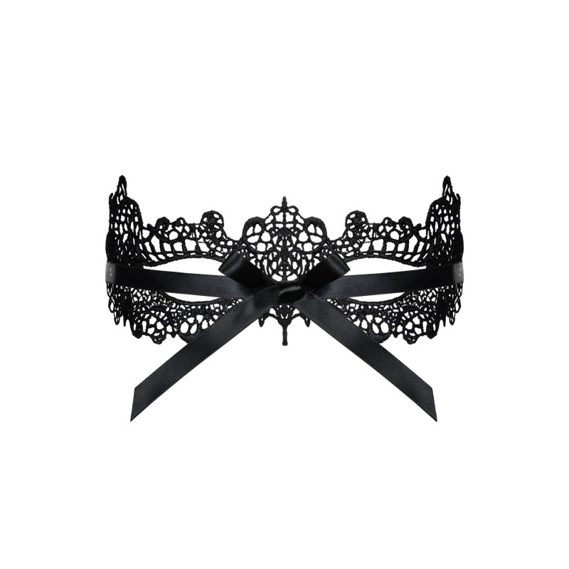 Мереживна маска Obsessive A701 mask, єдиний розмір, чорна