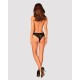 Кружевные трусики с заниженной талией Obsessive Estiqua panties M/L, черные