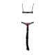 Эротический костюм гепарда Obsessive Gepardina 3 pcs costume S/M, черный, меховая отделка, монокини,