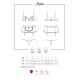 Еротичний костюм покоївки Obsessive Maidme set 5pcs S/M, бюстгальтер, пояс з фартухом, панчохи