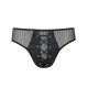 Мужские трусы со шнуровкой Passion 035 SLIP RICHARD S/M Black, экокожа, сетка