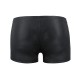 Чоловічі шкіряні боксери з блискавками Passion 049 SHORT MATT S/M Black