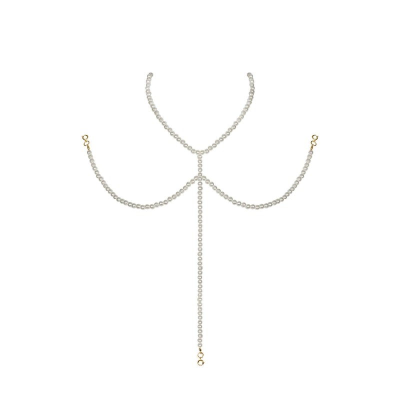 (SALE) Намисто під перлини на декольте Obsessive A757 necklace pearl