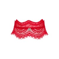 Широкий кружевной чокер Obsessive Bergamore choker, red